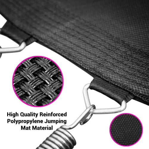 Home Backyard Sports Trampoline - Large Outdoor Jumping Fun Trampoline for Kids / Children, Safety Net Cage