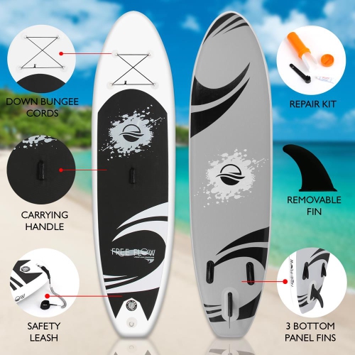 Free Flow Paddleboard SUP - Stand Up Water Paddle-Board