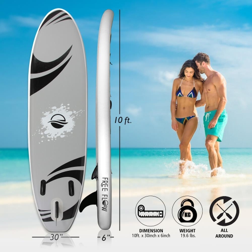 Free Flow Paddleboard SUP - Stand Up Water Paddle-Board