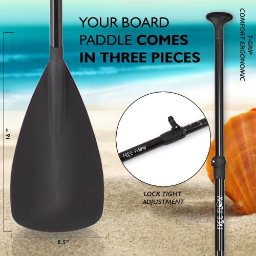 Free Flow Paddleboard SUP - Stand Up Water Paddle-Board