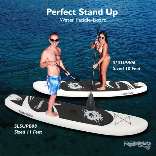 Free Flow Paddleboard SUP - Stand Up Water Paddle-Board