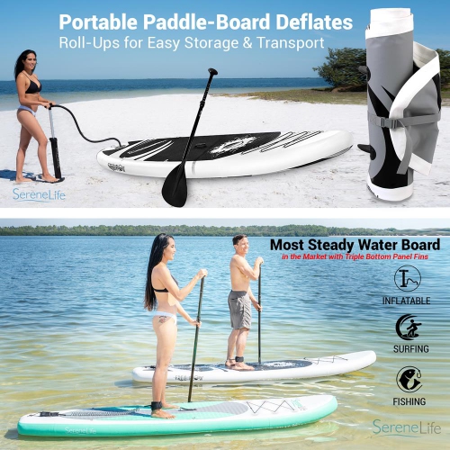 Free Flow Paddleboard SUP - Stand Up Water Paddle-Board