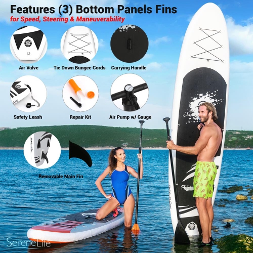 Free Flow Paddleboard SUP - Stand Up Water Paddle-Board