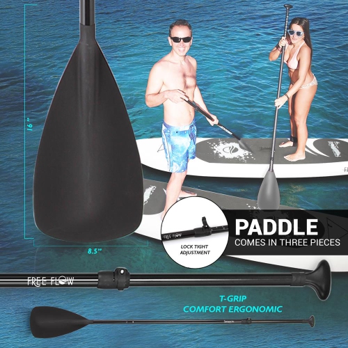 Free Flow Paddleboard SUP - Stand Up Water Paddle-Board