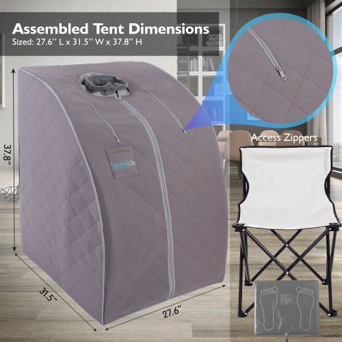 Spa portable à infrarouge | Sauna pour une personne pour Detox & Weight Loss