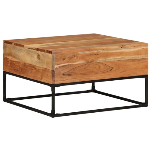 vidaXL Coffee Table 68x68x41 cm Solid Acacia Wood