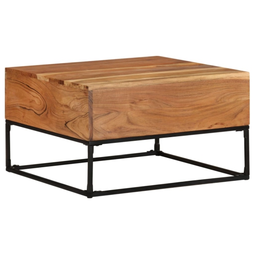 vidaXL Coffee Table 68x68x41 cm Solid Acacia Wood