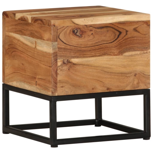 VIDAXL  Side Table 30X30X33 Cm Solid Acacia Wood
