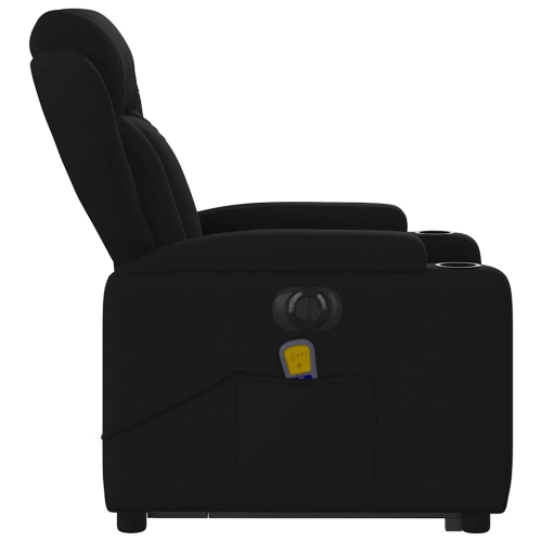 vidaXL Electric Stand up Massage Recliner Chair Black Fabric