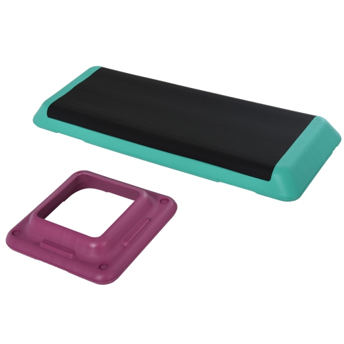 Soozier 3-Level Aerobic Stepper, 3.9"/5.9"/7.9" Steppers for Exercise Workout with Non-Slip Top, Compact Fitness Equipment for Home, Office, Indoor,