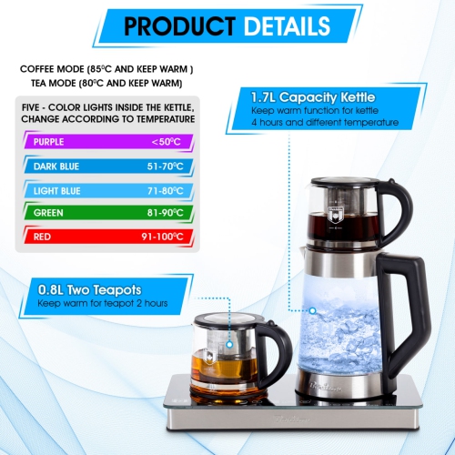 Electric tea & coffee maker model BTM-1795GS