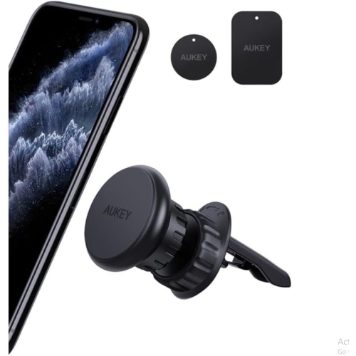 Brand New- AUKEY HD-C74 Magnetic Phone Holder 360 Degree Rotation Air Vent, Black