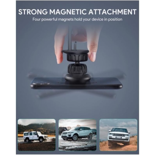 Brand New- AUKEY HD-C74 Magnetic Phone Holder 360 Degree Rotation Air Vent, Black