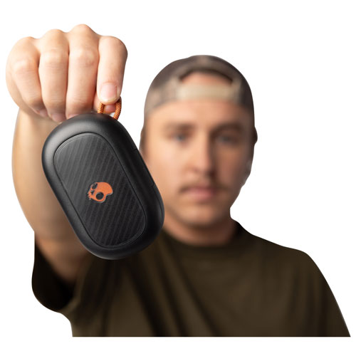 Écouteurs boutons 100 % sans fil à suppression du bruit Push ANC Active de Skullcandy - Noir/Orange