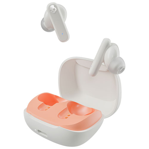 Skullcandy Smokin' Buds In-Ear Sound Isolating True Wireless Earbuds - Bone Orange