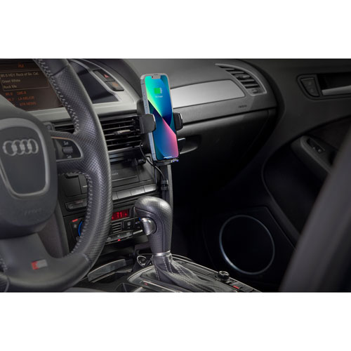 Support de chargement sans fil magnétique de 15 W pour bouche d'air/tableau de bord StuckUp de Scosche