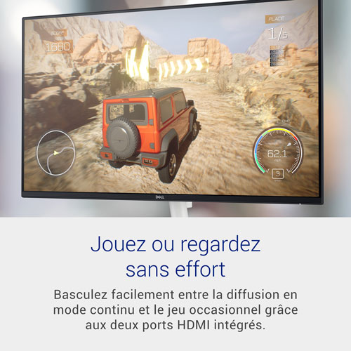 Dell 27" WQHD 100Hz 4ms IPS LED Monitor - Silver