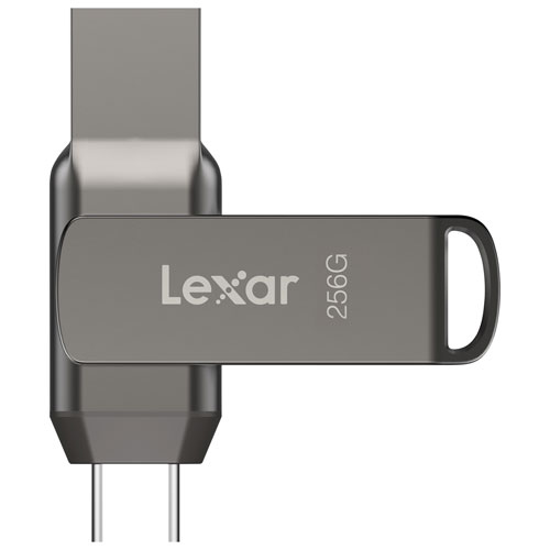 Clé USB 3.1 + USB-C de 256 Go Jump Drive Dual Drive D400 de Lexar