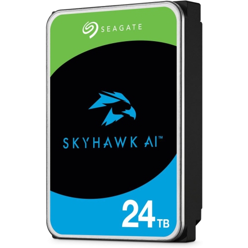 Seagate Skyhawk AI 24TB Video Internal Hard Drive HDD – 3.5 Inch SATA 6Gb/s 512MB Cache for DVR NVR Security Camera System with in-House Rescue