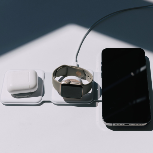 TechLok ThirdPower 3in1 Portable Charger for iPhone | Wireless Charging Station for Multiple Devices Apple Phone | Magnetic Foldable Charging Pad |