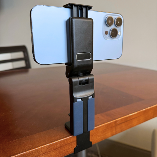 TechLok FlyEye In-Flight Airplane Phone Holder | Travel Essential Universal Phone Stand with Adjustable Clamp and 360° Rotation for iPhone & Android