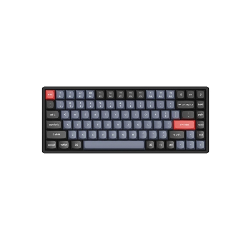 Keychron K2 Pro Hotswap Wireless Mechanical Keyboard - RGB - Aluminum Frame - Black - K Pro Brown - 75% Layout - Windows Mac OS