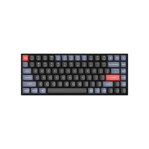 Keychron K2 Pro Hotswap Wireless Mechanical Keyboard - White LED - ABS Plastic Frame - Black - K Pro Brown - 75% Layout - Windows Mac OS