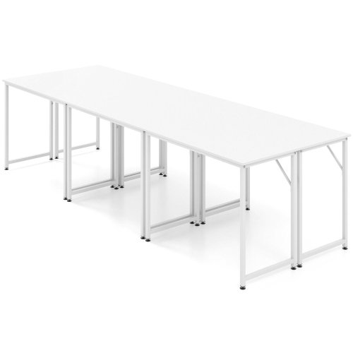 GYMAX  Home Office PC Table Rectangular Meeting Room Table 40"x19.5" W/ Metal Frame