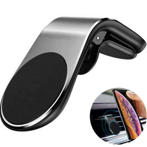 TechLok SideEye Magnetic Car Phone Holder | Cell Phone Car Mount for Air Vent with Clip | Hands-Free Magnetic Smartphone Mount | TO501-RET1 | Black