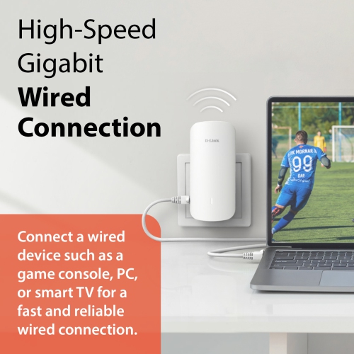 D-Link AQUILA PRO AI AX3000 Wi-Fi 6 Smart Mesh Extender - E30