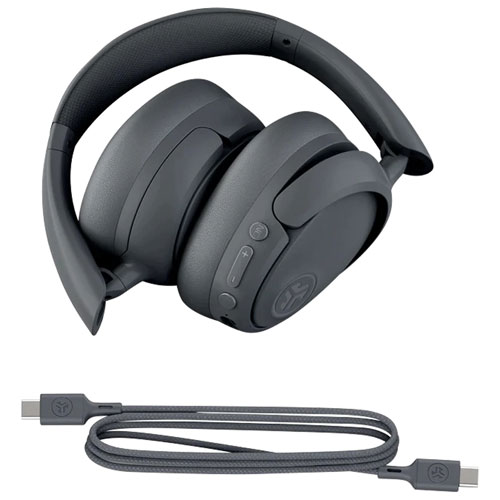 Casque d'écoute Bluetooth à suppression du bruit JBuds Lux de JLab - Graphite