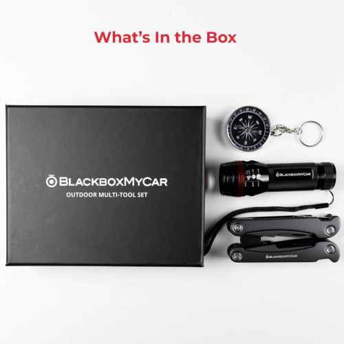 BlackboxMyCar Outdoor Multi Tool Set, w/ 13-in-1 multitool Plier including Knife, Screwdriver, Bottle Opener, etc., Durable and Powerful Handheld