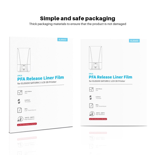 ELEGOO Saturn PFA Film Replacement for Saturn 2/ 8K/ 3/ 4/ 4 Ultra