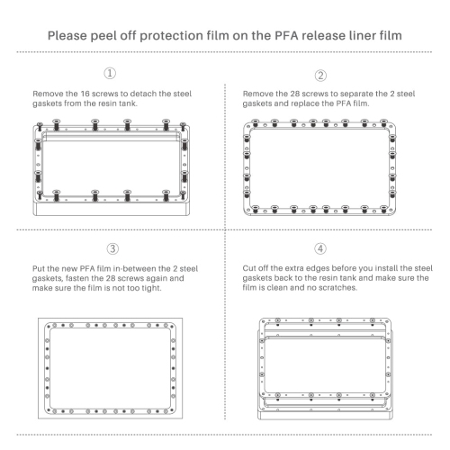 ELEGOO Saturn PFA Film Replacement for Saturn 2/ 8K/ 3/ 4/ 4 Ultra