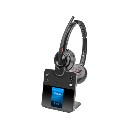 HPI POLY On-Ear Active Noise Cancelling Truly Wireless Bluetooth 5.2 Headsets with Mic - Black