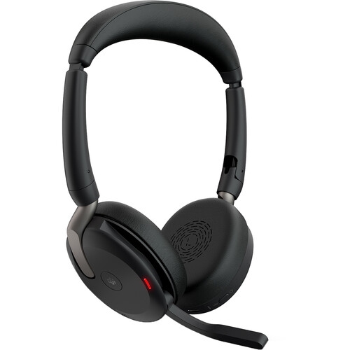 Casque d'écoute 100 % sans fil Bluetooth 5,2 à suppression active du bruit Evolve2 65 Flex de Jabra avec micro