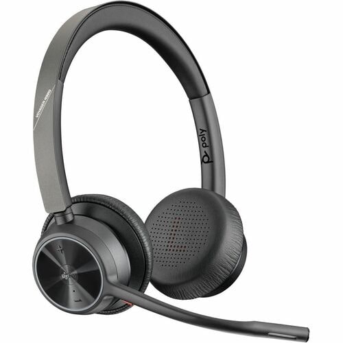 Casque d'écoute sans fil Bluetooth à suppression du bruit Poly Voyager de HP avec microphone - Noir -