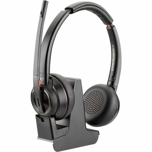 HPI POLY On-Ear Active Noise Cancelling Truly Wireless Bluetooth 4.2 Headsets with Mic - Black