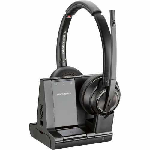 HPI POLY On-Ear Active Noise Cancelling Truly Wireless Bluetooth 4.2 Headsets with Mic - Black