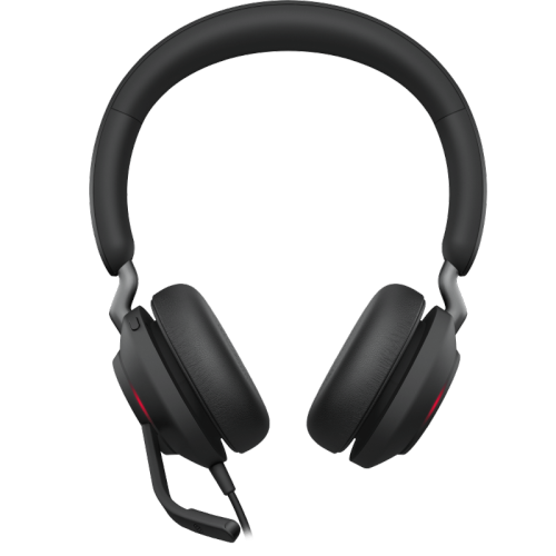Jabra Evolve2 40 On-Ear Passive Noise Cancelling Headsets with Mic