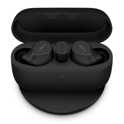 Jabra Evolve2 In-Ear/Ear Bud Active Noise Cancelling Truly Wireless Bluetooth 5.2 Headsets with Mic