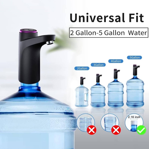 Distributeur d'eau pour bouteille de 5 gallons, pompe à eau potable à faire soi-même, pompe à bouteille électrique de recharge USB portative,