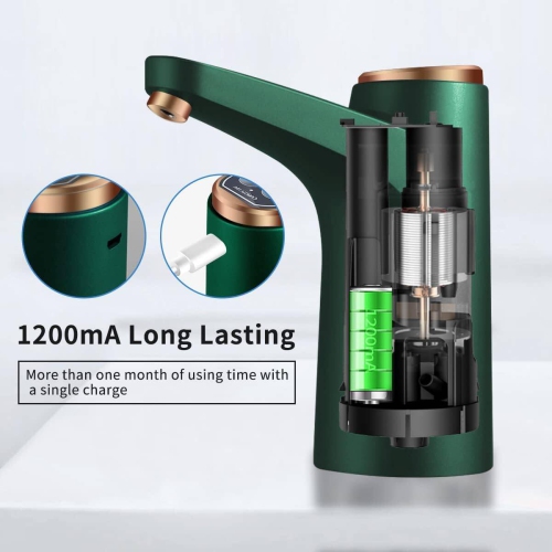 Distributeur d'eau pour bouteille de 5 gallons, pompe à eau potable à faire soi-même, pompe à bouteille électrique de recharge USB portative,