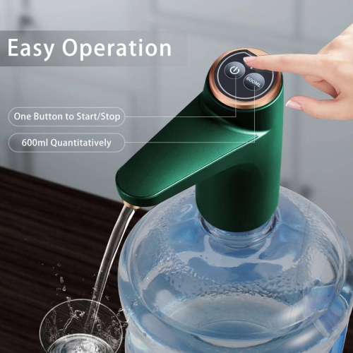 Distributeur d'eau pour bouteille de 5 gallons, pompe à eau potable à faire soi-même, pompe à bouteille électrique de recharge USB portative,