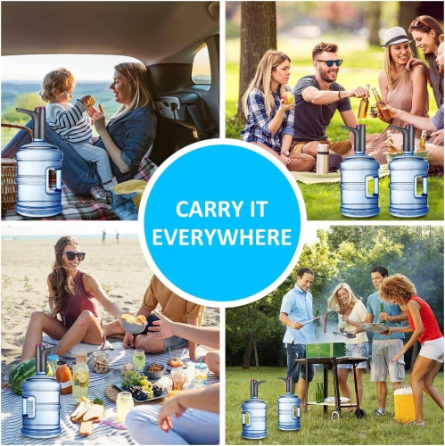 Distributeur d'eau, pompe à bouteille d'eau portative de 2-5 gallons, pompe à eau potable électrique, pompe à eau de recharge USB universelle pour le