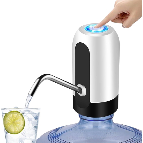 5 Gallon Water Dispenser, Electric Drinking Water Pump, Portable Automatic Water Bottle Pump for Camping Home White