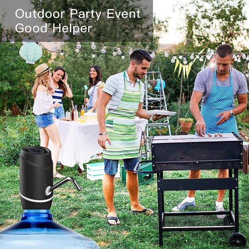 Distributeur d'eau portatif, distributeur d'eau potable électrique de 5 gallons, pompe de recharge USB universelle pour bouteille d'eau de 2-5