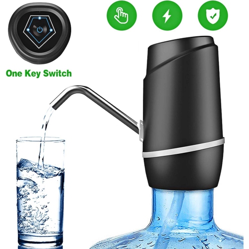 Distributeur d'eau portatif, distributeur d'eau potable électrique de 5 gallons, pompe de recharge USB universelle pour bouteille d'eau de 2-5