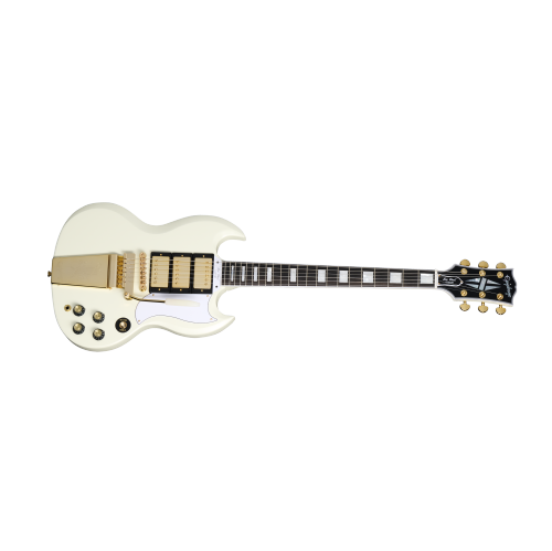 Epiphone 1963 Les Paul SG Custom with Maestro Vibrola with Case - Classic White
