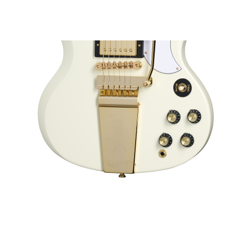 Epiphone 1963 Les Paul SG Custom with Maestro Vibrola with Case - Classic White